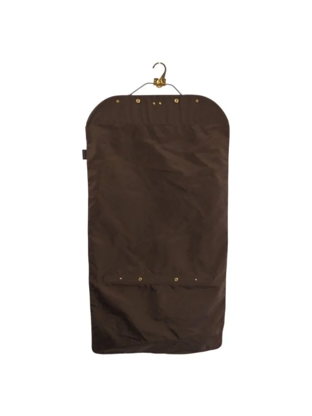 Louis Vuitton Brown Gold Nylon Suitcase Garment Case Travel